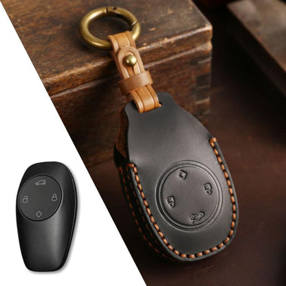 For Leapmotor T03 Hallmo Genuine Leather Car Key Cover