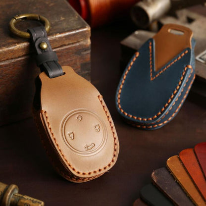For Leapmotor T03 Hallmo Genuine Leather Car Key Cover