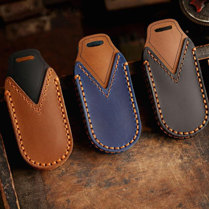 For Leapmotor C11 / S01 / C01 Hallmo Genuine Leather Car Key Cover