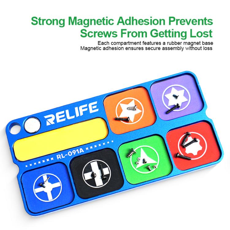Aluminum Alloy Magnetic Admittance Tray With Magnetic Module Magnetized Batch Heads, RELIFE RL-091A