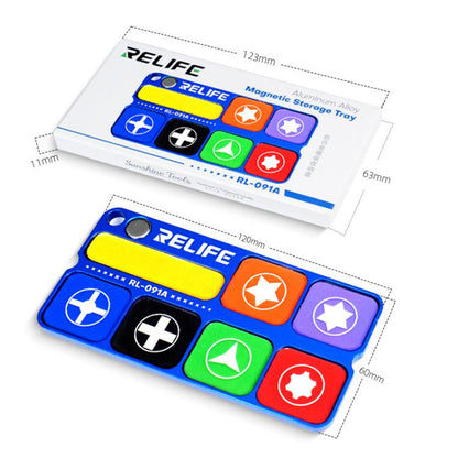 Aluminum Alloy Magnetic Admittance Tray With Magnetic Module Magnetized Batch Heads, RELIFE RL-091A