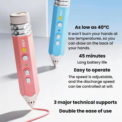 FUNJOY CH415-14 Rechargeable 3D Printing Pen With Indicator Light Kids Low Temperature 3D Stereo Pen, Pink+4 Rolls, Pink+14 Rolls, Blue+4 Rolls, Blue+14 Rolls, Purple+4 Rolls, Purple+14 Rolls