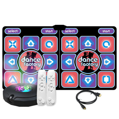 AR Motion-Sensing Dance Mat For TV & PC Wireless Dual-Player Fitness Game Pad With HDMI & 16GB Memory Card, Couple Style, Velvet Style