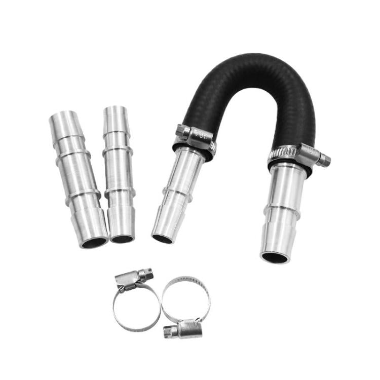 Aluminum Engine Heater Core Bypass Kit With 5/8 Inch 3/4 Inch Hoses