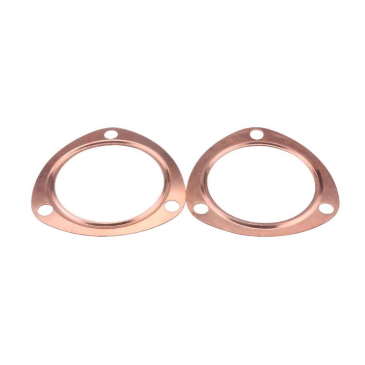 For Chevrolet SBC 302 / 305 2pcs Exhaust Manifold Gasket Copper, 2.5 inch, 3.0 inch, 3.5 inch