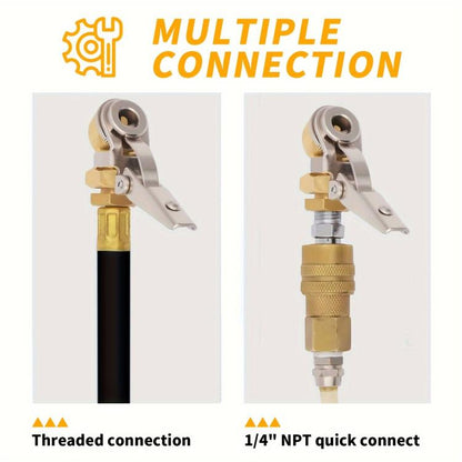 2pcs Car Tire Repair Inflation Chuck Internal Thread Air Inflator