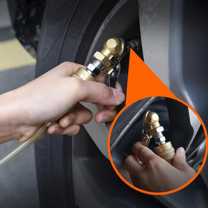 2pcs Car Tire Repair Inflation Chuck Internal Thread Air Inflator