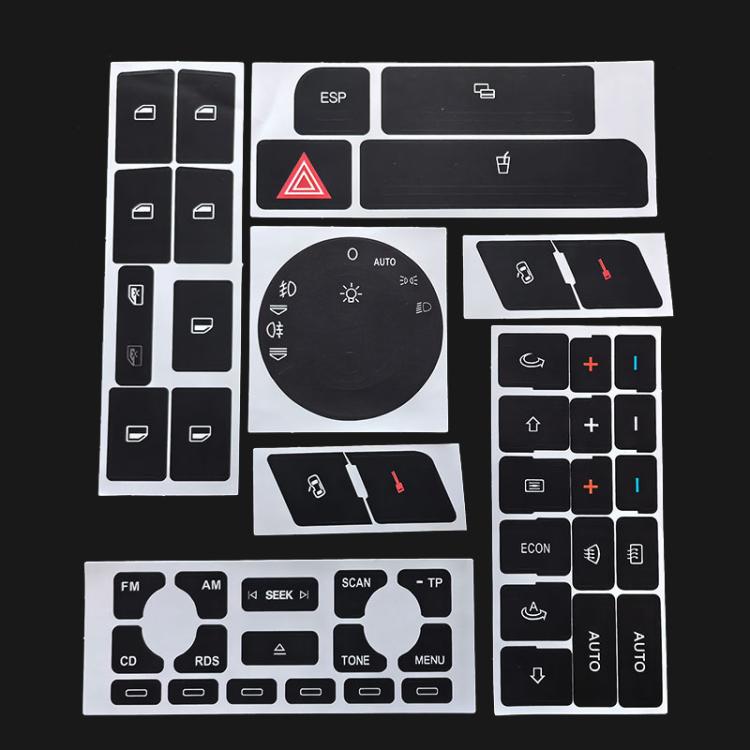 Automotive Button Crack Repair Sticker Set For Audi A4 / B6 / B7 / A6 / A2 / A3, 1, 2