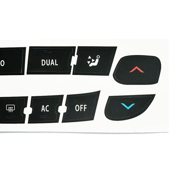 For Renault Megane / Master / Scenic 10pcs Air Conditioning Control Panel Button Repair Stickers, AC Button Repair Stickers