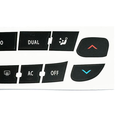 For Renault Megane / Master / Scenic 10pcs Air Conditioning Control Panel Button Repair Stickers, AC Button Repair Stickers