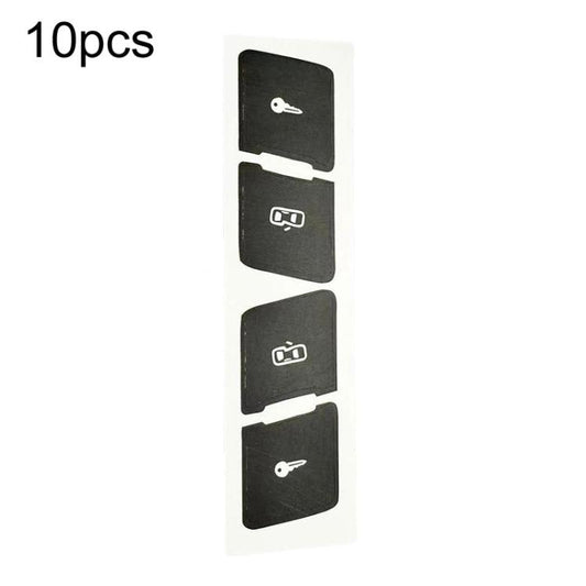For Audi A3L 10pcs Matte Car Door Lock Control Switch Repair Stickers