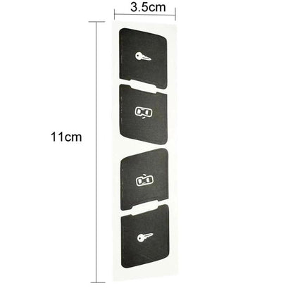 For Audi A3L 10pcs Matte Car Door Lock Control Switch Repair Stickers