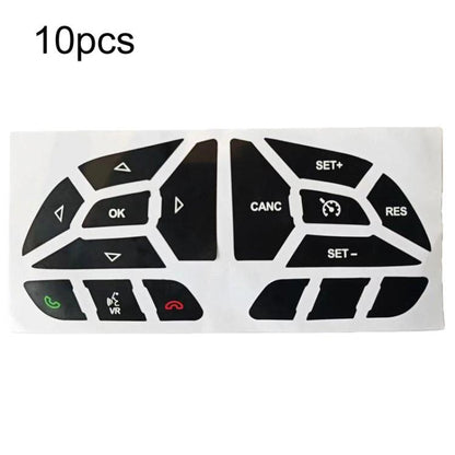 For Dodge 2016-2022 10pcs Car Steering Whee Button Repair Stickers
