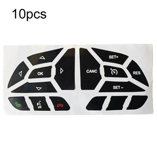 For Dodge 2016-2022 10pcs Car Steering Whee Button Repair Stickers