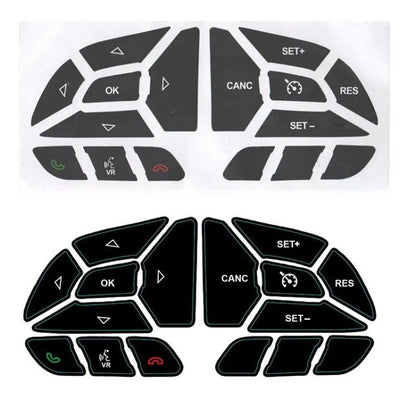 For Dodge 2016-2022 10pcs Car Steering Whee Button Repair Stickers