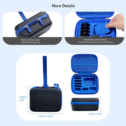 TELESIN DisAdv Medium Hard Shell Carrying Case Storage Bag for DJI Osmo Action 6 / 5 Pro / 4 / 3