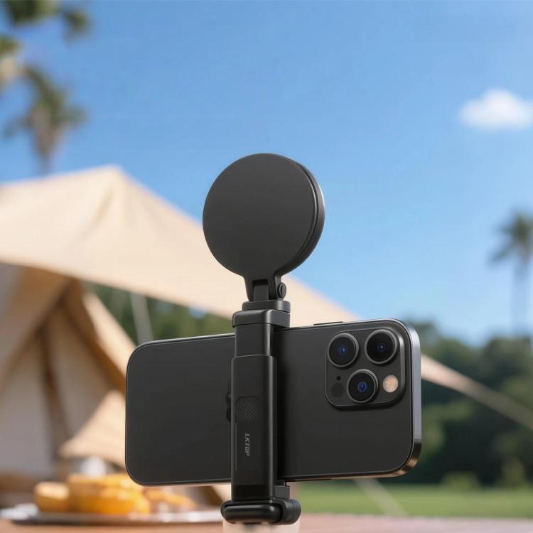 LKTOP Plastic Phone Clamp Holder Tripod Mount with 1/4-Inch Screw Hole & Cold Shoe