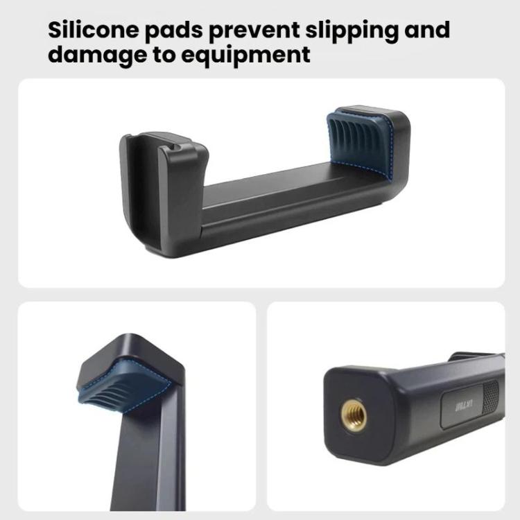 LKTOP Plastic Phone Clamp Holder Tripod Mount with 1/4-Inch Screw Hole & Cold Shoe