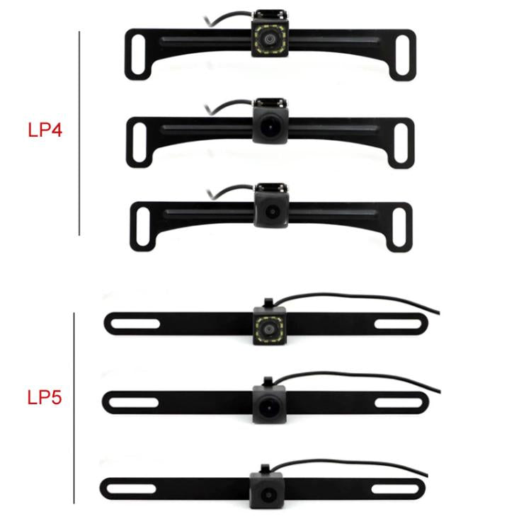 US Standard Reversing Camera With License Plate Holder, LP4 12 Light CCD With Ruler LED Head, LP4 CCD Fisheye High Beam With Ruler LED Head, LP4 AHD/CVBS 720P Without Ruler LED Head, LP5 12 Light CCD With Ruler LED Head