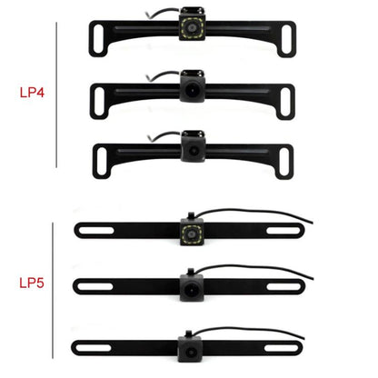 US Standard Reversing Camera With License Plate Holder, LP4 12 Light CCD With Ruler LED Head, LP4 CCD Fisheye High Beam With Ruler LED Head, LP4 AHD/CVBS 720P Without Ruler LED Head, LP5 12 Light CCD With Ruler LED Head