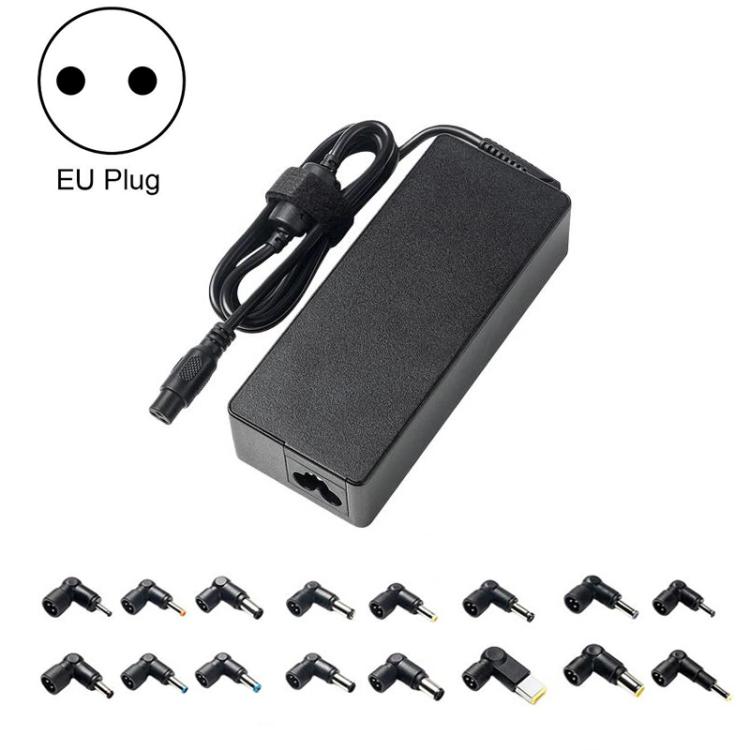 90W 19.5V 4.62A Universal Multi-Functional Laptop Power Adapter With 16 Connectors, EU Plug, UK Plug