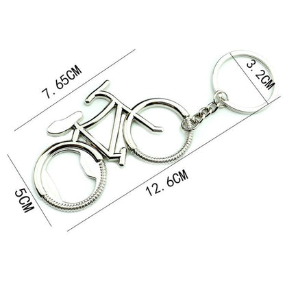 5pcs Bicycle Keychain With Bottle Opener Creative Metal Key Ring, A-030