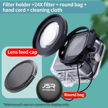 For GoPro HERO13/12/11/10/9/8 Black Action Camera, JSR Filter Adapter Ring+Lens Cover, JSR Red Diving Filter With Adapter Ring, JSR Purple Diving Filter With Adapter Ring, JSR Yellow Diving Filter With Adapter Ring, JSR 16X Macro Filter With Adapter Ri...