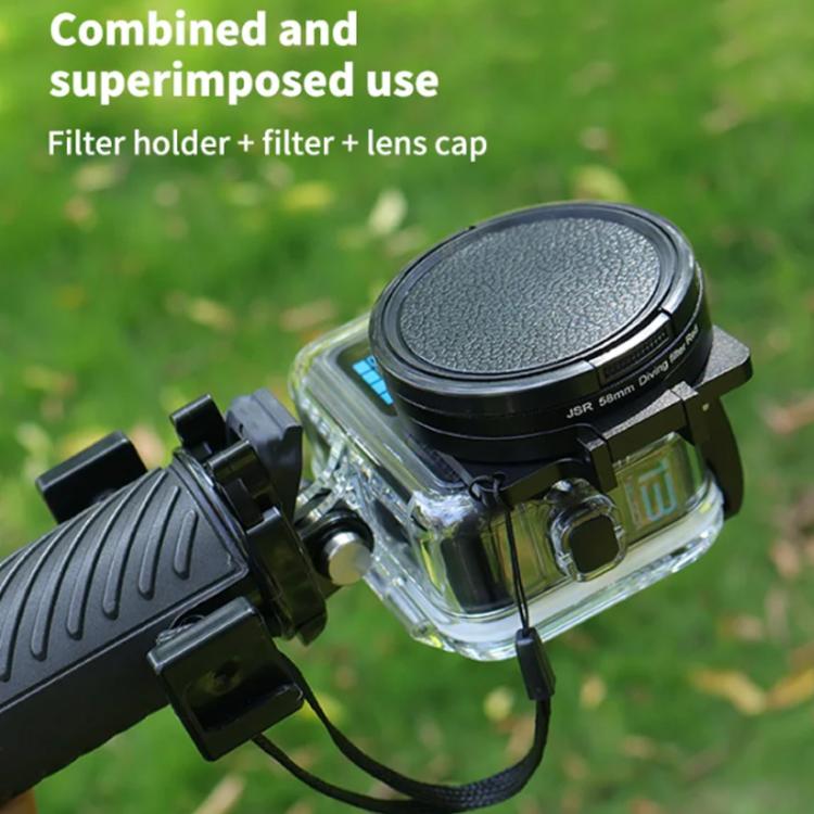 For GoPro HERO13/12/11/10/9/8 Black Action Camera, JSR Filter Adapter Ring+Lens Cover, JSR Red Diving Filter With Adapter Ring, JSR Purple Diving Filter With Adapter Ring, JSR Yellow Diving Filter With Adapter Ring, JSR 16X Macro Filter With Adapter Ri...