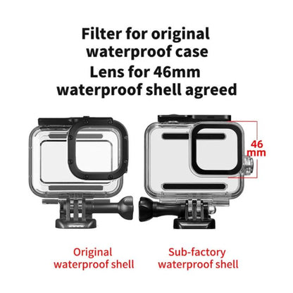 For GoPro HERO13/12/11/10/9/8 Black Action Camera, JSR Filter Adapter Ring+Lens Cover, JSR Red Diving Filter With Adapter Ring, JSR Purple Diving Filter With Adapter Ring, JSR Yellow Diving Filter With Adapter Ring, JSR 16X Macro Filter With Adapter Ri...