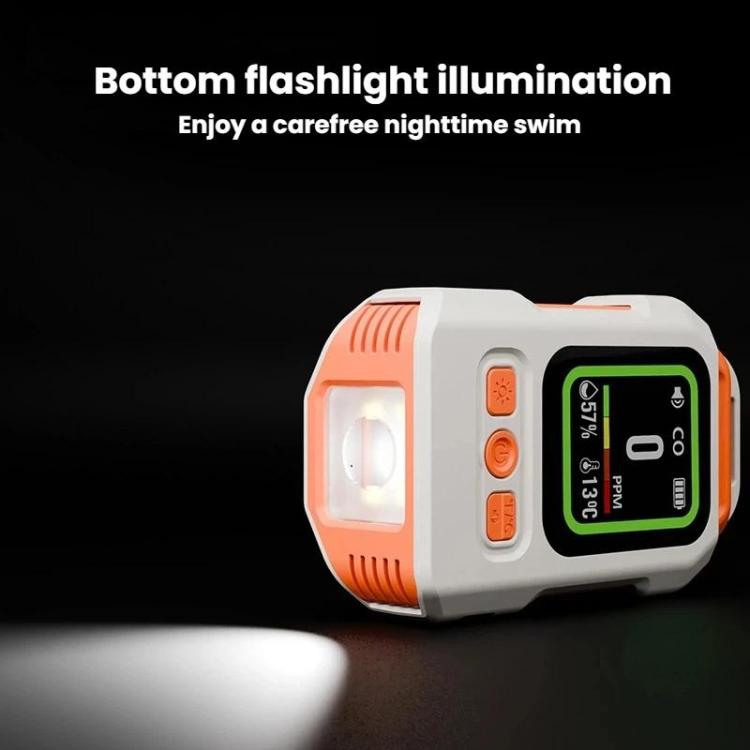 SB-9617 4 In 1 CO/CO2/Temperature & Humidity Detector Magnetic With Sound-Light Alarm Lighting