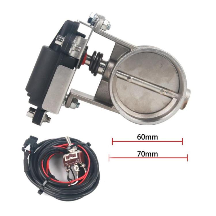 Electrically Controlled Exhaust Valve For Cars & Motorcycles Automotive Modified Valve Body, Electric Motor, 2 inch 51mm, 2.25 inch 60mm, 2.5 inch 63mm, 2.75 inch 70mm, 3 inch 76mm