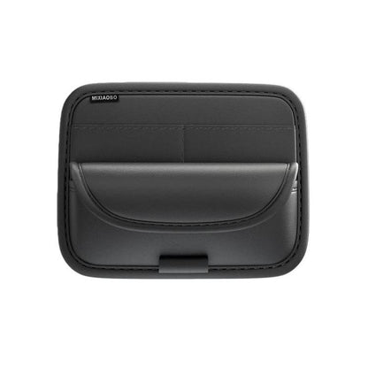 Universal Large-Capacity Sun Visor Organizer For Cars Multi-Functional Eyeglass Clip & Ticket/Card Storage Bag
