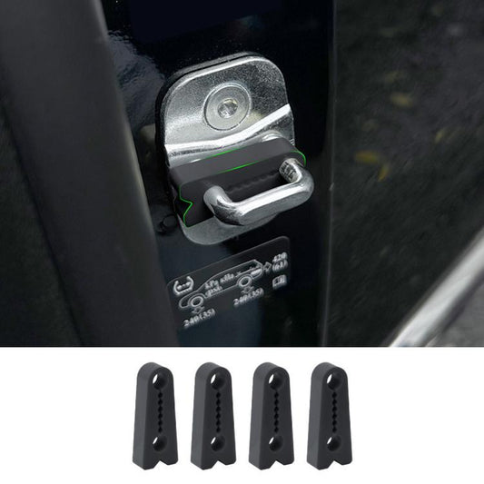 4pcs General Car Door Lock Buckle Buffer Anti-Collision Pad Automotive Door Noise-Reducing Silicone Protector