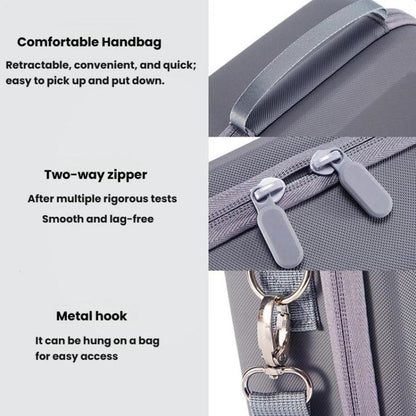 For DJI Neo 2 Host Hard Case Organizer Outdoor Portable Storage Bag, Handbag (Gray)