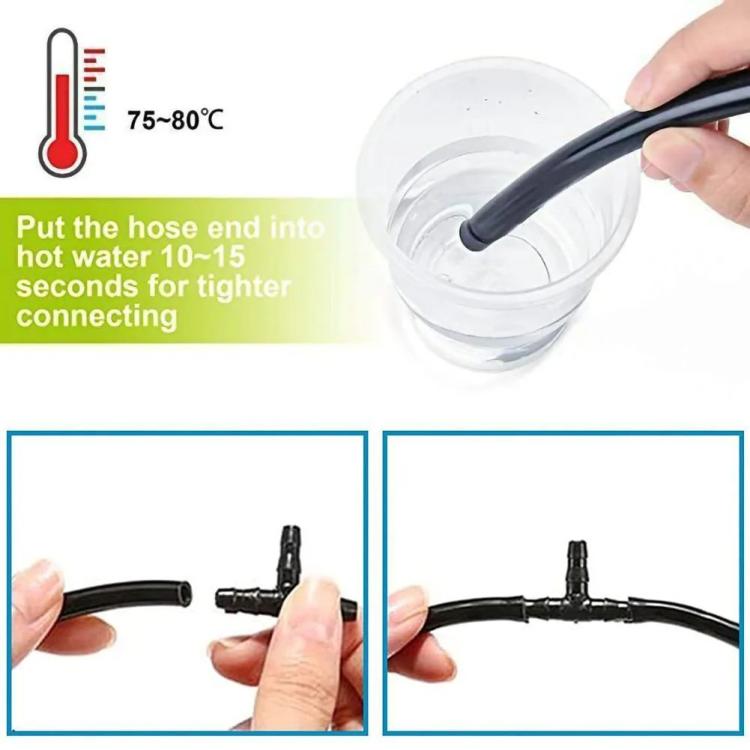 113pcs Universal Car & Garden Water Spray Pipe Quick Connector Kit Reducer / Tee / Straight Connectors