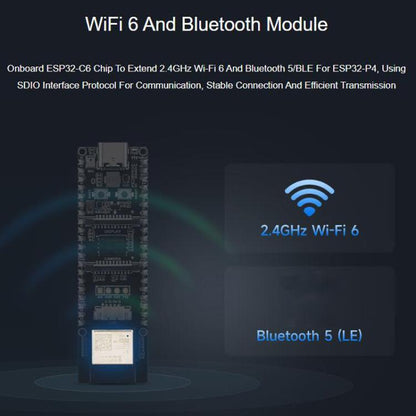 Development Board  Supports Wi-Fi 6 And Bluetooth 5 / BLE, WAVESHARE ESP32-P4-WIFI6, WAVESHARE ESP32-P4-WIFI6-M, WAVESHARE ESP32-P4-WIFI6-KIT-A, WAVESHARE ESP32-P4-WIFI6-KIT-B