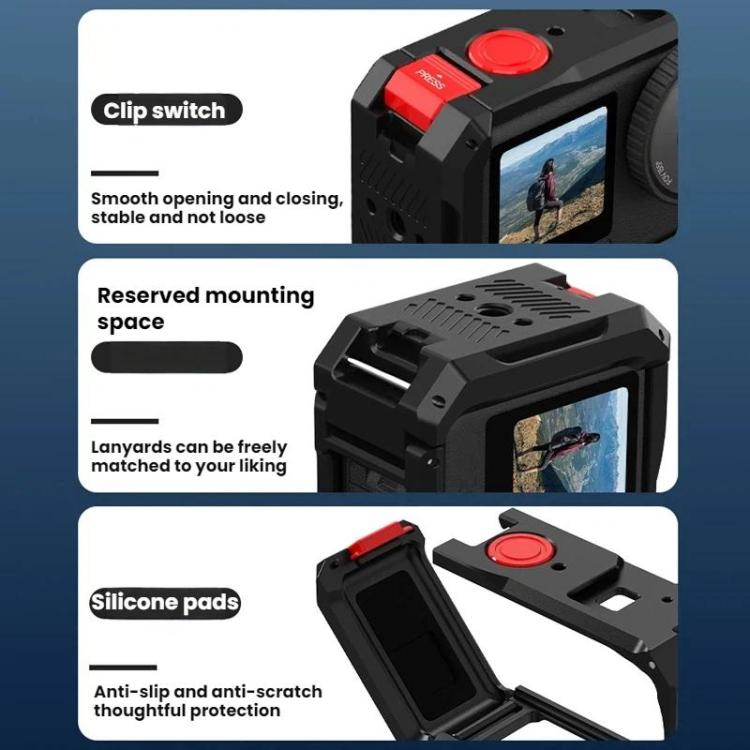 For DJI Osmo Action 6 Flymile Camera Cage Metal Protective Frame Expansion Case, AC6001