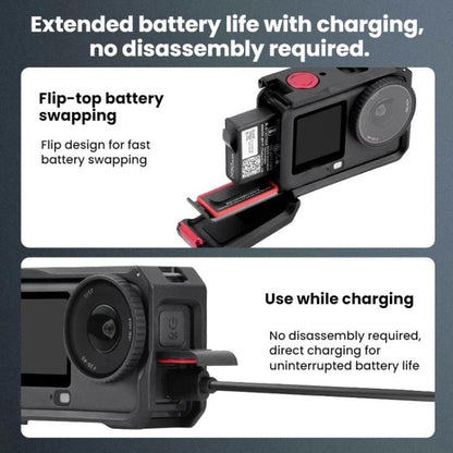 For DJI Osmo Action 6 Flymile Camera Cage Metal Protective Frame Expansion Case, AC6001