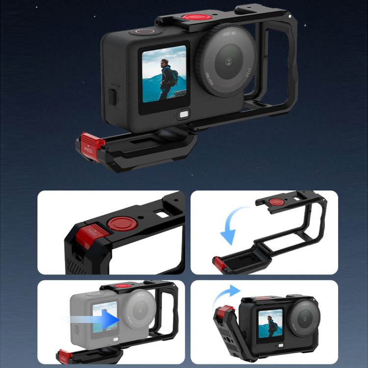 For DJI Osmo Action 6 Flymile Camera Cage Metal Protective Frame Expansion Case, AC6001