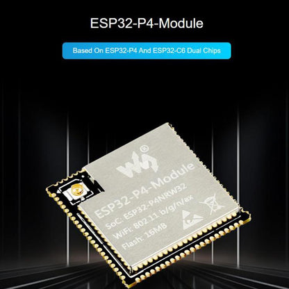 WAVESHARE ESP32-P4-Module Core Board Supports 2.4GHz Wi-Fi And Bluetooth 5.3, 16MB, 32MB, 16MB Onboard IPEX Connector, 32MB Onboard IPEX Connector