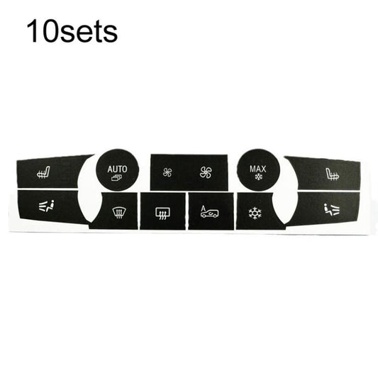 For BMW X5 E70 / X6 E71 10sets Air Conditioner Button Repair Stickers