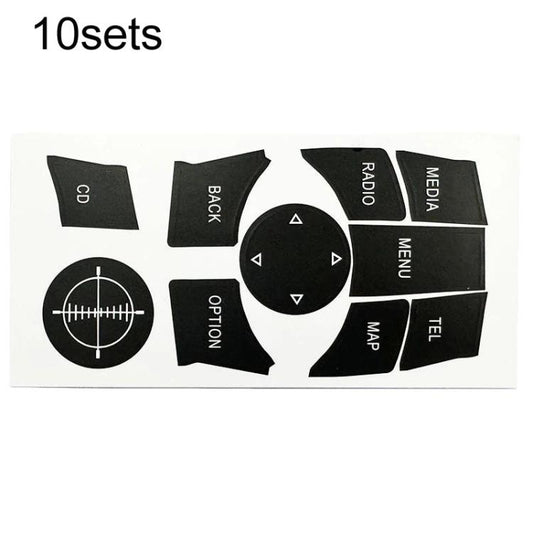 For BMW 3 Series / 5 Series 10sets IDrive Panel Button Repair Stickers