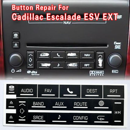 For Cadillac Escalade EXT / ESV 2007-2014 5sets Multimedia Speaker Button Repair Stickers
