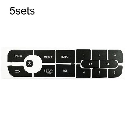 For Renault Megane / Master / Scenic 5sets Radio Button Repair Stickers