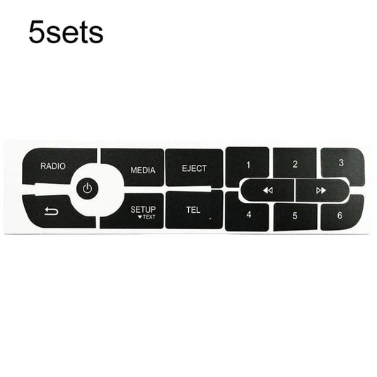 For Renault Megane / Master / Scenic 5sets Radio Button Repair Stickers