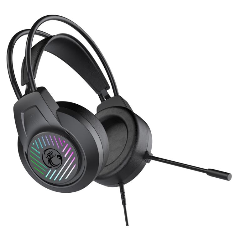 Heavy Bass 3.5 Channel Headset PC Gaming Headset 1.5m Wired Gaming Headphone, iMICE HD-410