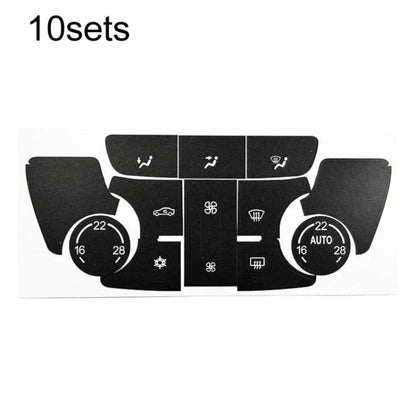 For Buick Encore / Verano 10sets Air Conditioner Control Panel Button Repair Stickers, Automatic, Manual