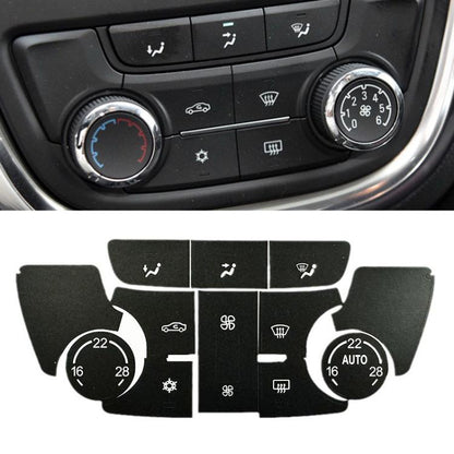 For Buick Encore / Verano 10sets Air Conditioner Control Panel Button Repair Stickers, Automatic, Manual