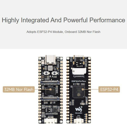 High-Performance Development Board With RISC-V Dual-Core And Single-Core Processors Rich Human-Machine Interfaces, WAVESHARE ESP32-P4-Pico, WAVESHARE ESP32-P4-Pico-M, WAVESHARE ESP32-P4-Pico-KIT-A, WAVESHARE ESP32-P4-Pico-KIT-B