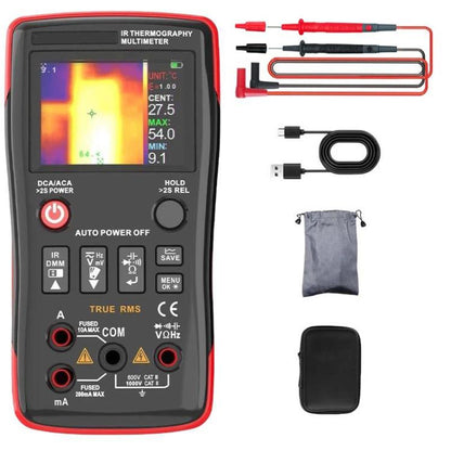 ZT-R01 Handheld HD Infrared Thermal Imaging Multimeter Industrial Power/Floor Heating Thermal Imager, Standard, With Bag